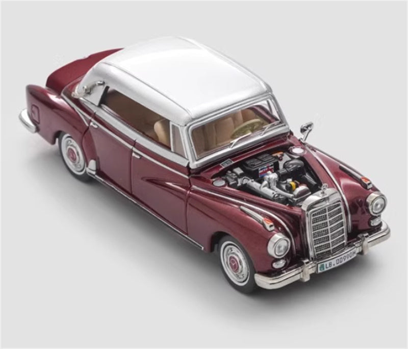 Mortal Mercedes Benz TYP 300D Cabriolet W189 Limited Edition 499PCS ONLY Red silver dual color 1:64 Car Pre-built Model view8