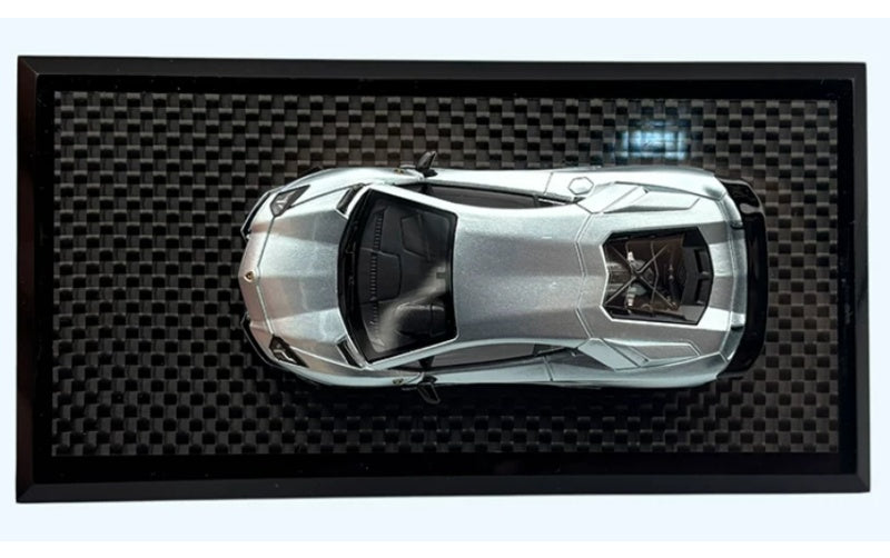 1:64 Lamborghini Aventador LP740-4 S Ice Blue YM Model modified version Limited 299 pcs Resin Car Model