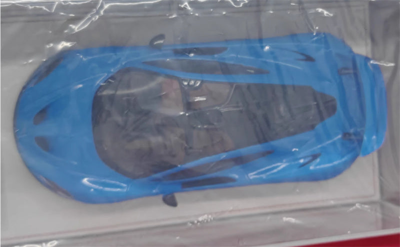 Dino Model McLaren p1 Blue Supercar White base 1:18 Car Pre-built Model view3