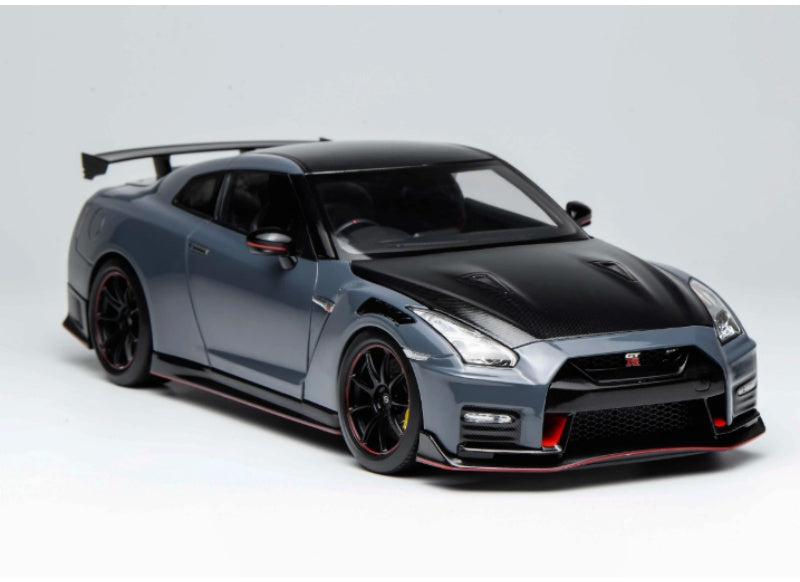 1:18 Nissan GT-R NISMO R35 2022 NISMO Stealth Gray MOTORHELIX Special Edition Limited Edition 999PCS ONLY DIECAST Model