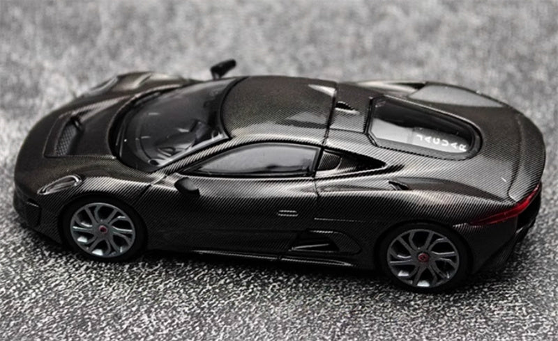 MINIGT Jaguar C-X75 Test Car Carbon patterned black 1:64 Car Pre-built Model view6