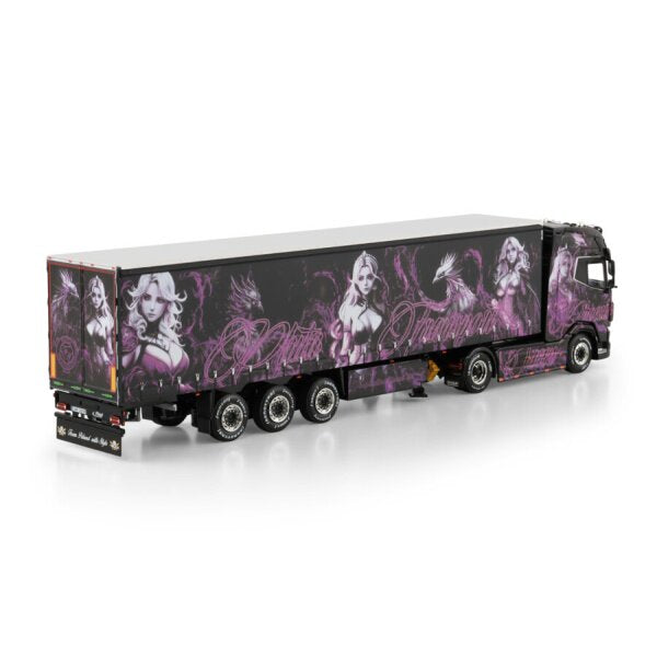 1:50 DAF PLUTA XG + 4X2 CURTAINSIDE TRAILER 3 AXLE WSI Diecast Model