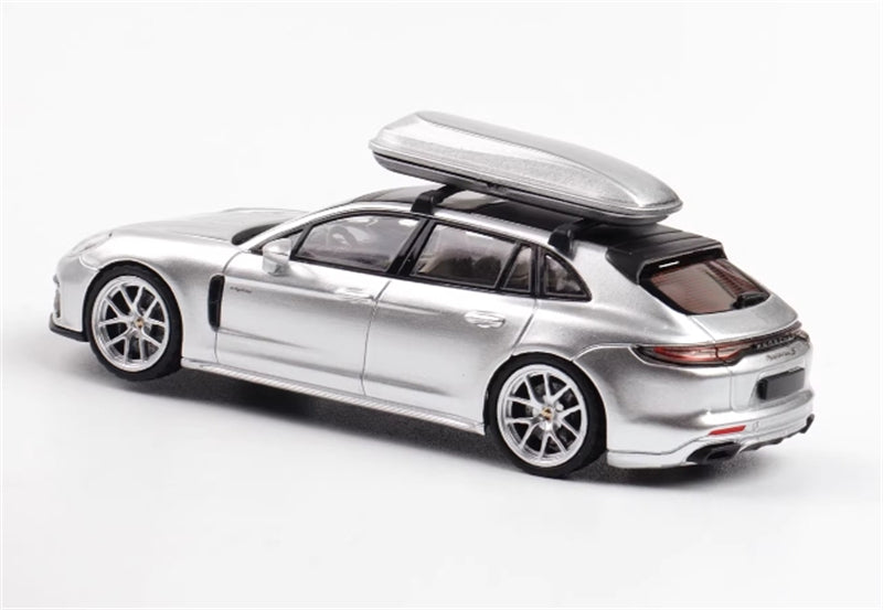 1:64 Porsche Panamera Travel version Limited Edition 699pcs ONLY  Silver Rhino Model DIECAST Model