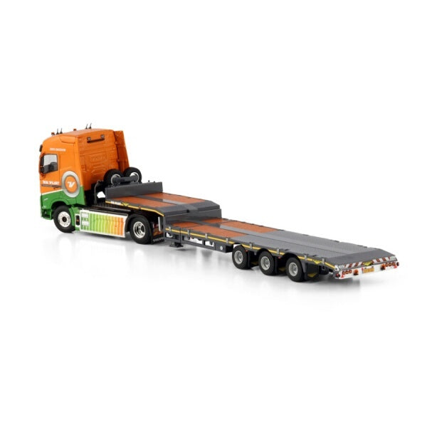 1:50 VOLVO VAN DER VLIST GROOT FH5 4X2 SEMI LOW LOADER 3 AXLE WSI   Diecast Model