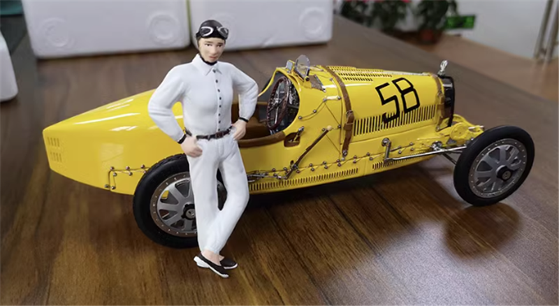 CMC Bugatti Type 35 Grand Prix #58 yellow 1/18car Pre-built Model