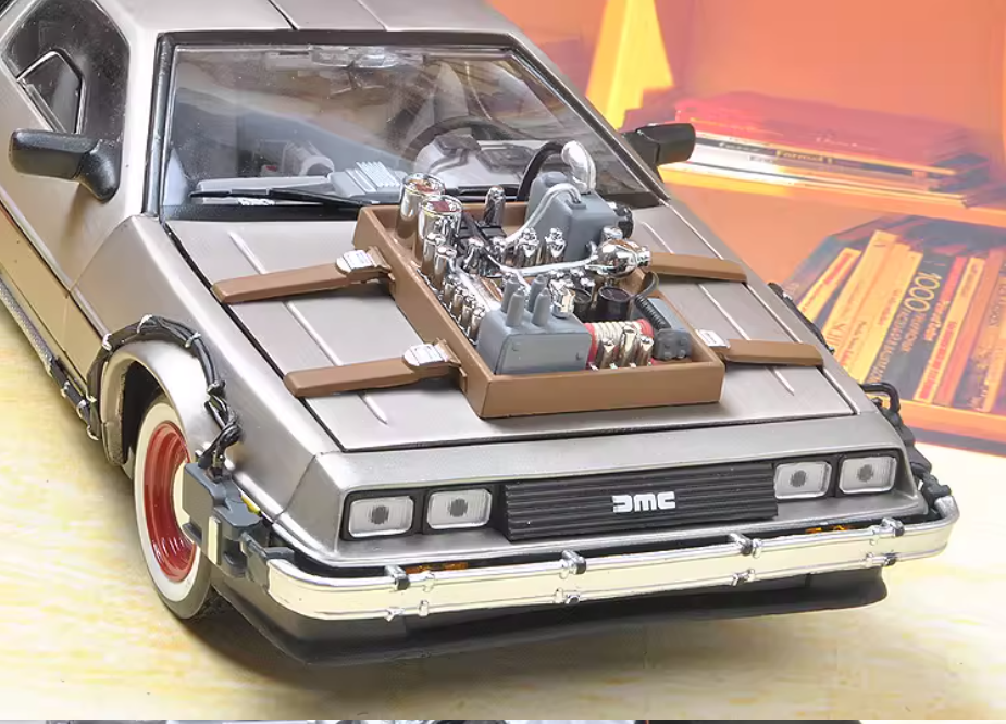 1:18 Delorean DMC12 time machine    Sun Star Track version DIECAST car Model