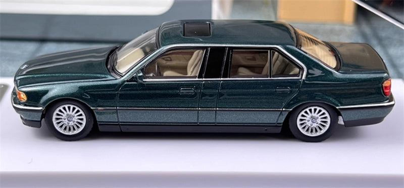1:64 BMW E38 7 Series L7 98-01 British Racing Green DCM DIECAST Limited Edition 499pcs ONLY Model