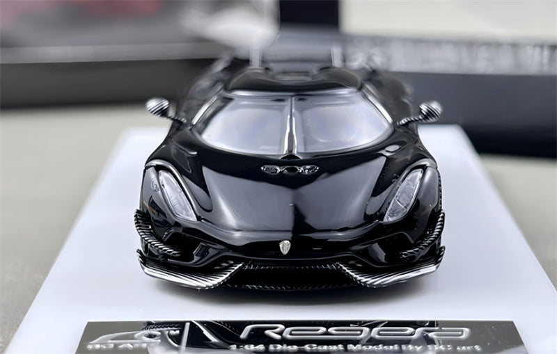 1:64 Koenigsegg Regera Pearlescent Black SC ART DIECAST Civil Car Model