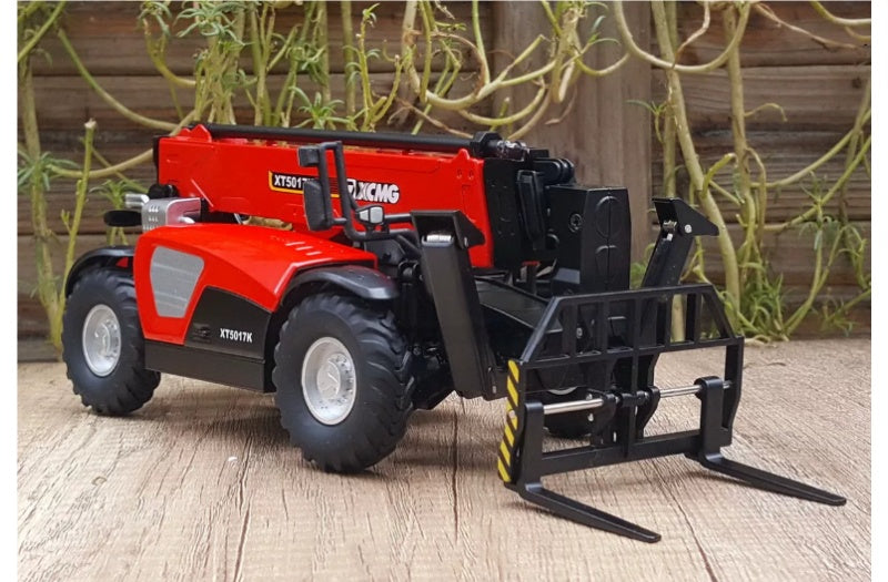 XCMG XT5017K Telescopic Arm Forklift Red 1:30 Truck Pre-built Airliner Model Display view5