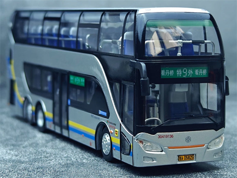 Beijing Public Transport Yaxing Double layered Special 9 Outer Ring Line 1:64 Bus Pre-built Model view10