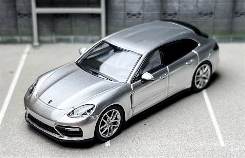 Furuya Porsche Panamera GT Silver Hunting Edition 1:64 car Pre-built Model view1