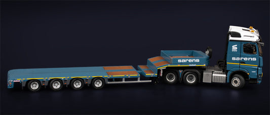 IMC  Arocs StreamSpace 6x4 with Nooteboom MCOS 4 axle semi Low Loader Sarens 1:50 Truck Pre-built Model