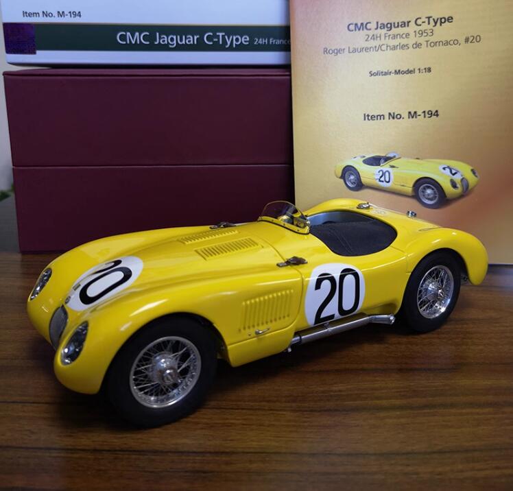CMC Jaguar C-Type 24H France 1953 #20 yellow 1:18 DIECAST Truck Lorry Limited Edition