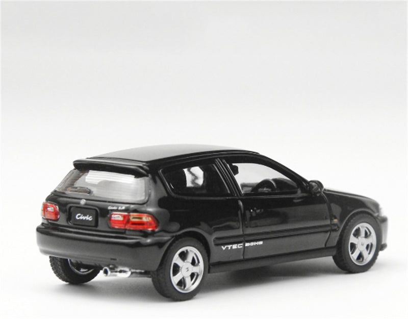 LCD-MODELS Honda Civic SiR II EG6 Black 1:64 car Pre-built Model view6