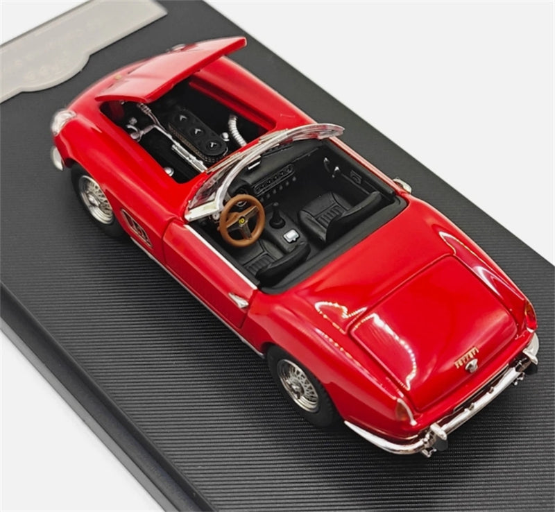 GFCC 1960 SWB Ferrari 250GT California Convertible Red Black Interior Limited Edition 499PCS ONLY LHD 1:64 car Pre-built Model view4