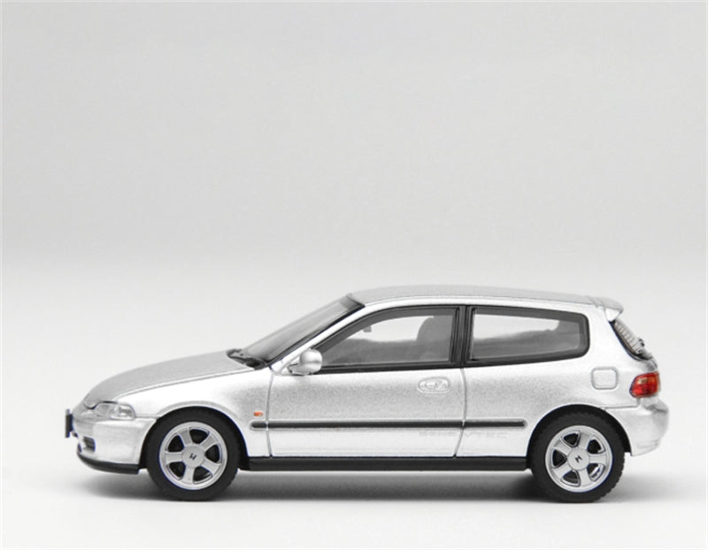 LCD-MODELS Honda Civic SiR II EG6 Silver 1:64 car Pre-built Model view5