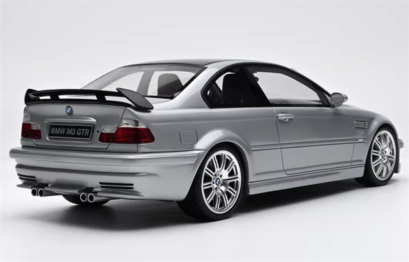 1:18 BMW E46 M3 GTR STREET 354 2001 silver  OTTO Limited Edition 2500PCS ONLY Resin Car Model
