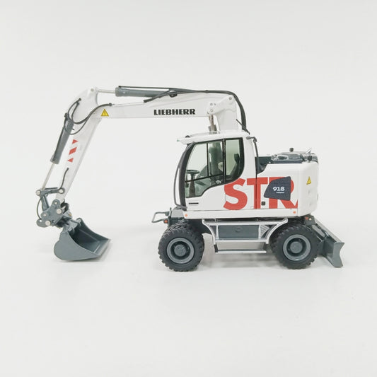 NZG Liebherr A918 Compact Strabag Wheeled Excavator 1:50 Truck Pre-built Model