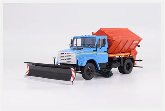 StartScaleModels Soviet Road Maintenance Sanding Machine KO-829A (4333) Sanding and Salt Spreading Truck 1:43 Truck Pre-built Model