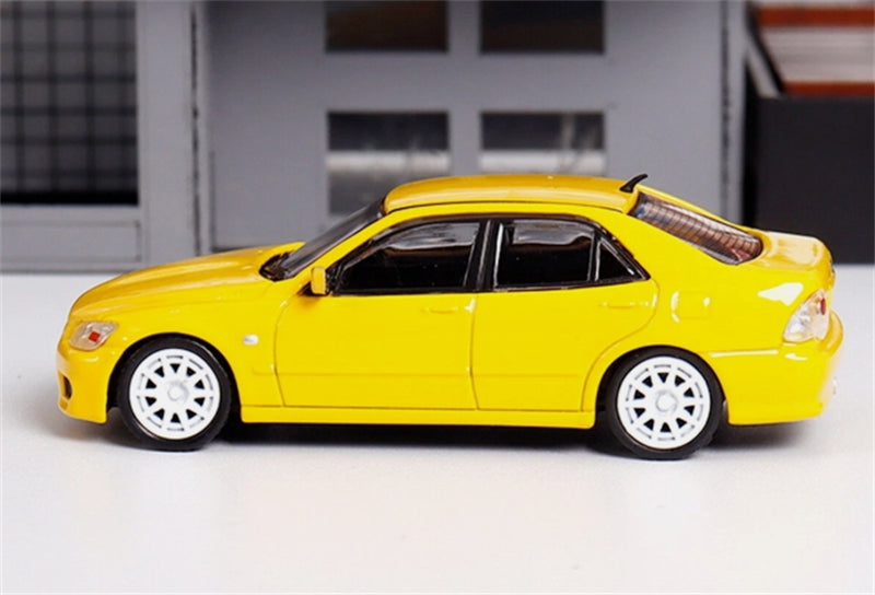 BBS Toyota Altezza RS200 SXE10 Yellow Limited Edition 499pcs ONLY 1:64 Car Pre-built Model