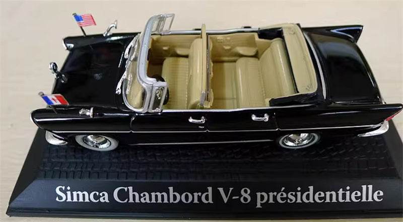 NOREVL & ATLAS Simca Chambord V-8 Convertible Presidential black 1:43 Car Pre-built Model