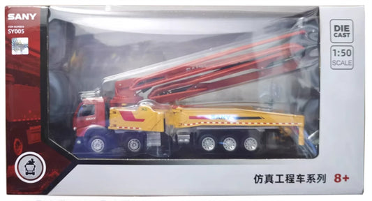 SANY SY005 concrete pump truck 1:50 Truck Pre-built Model