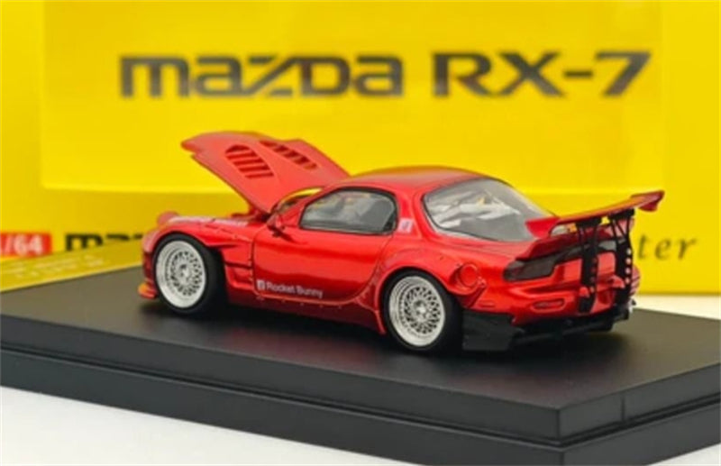 1:64 Mazda RX-7 Rocket Bunny Transparent Red Master DIECAST Limited Edition 799pcs ONLY Model