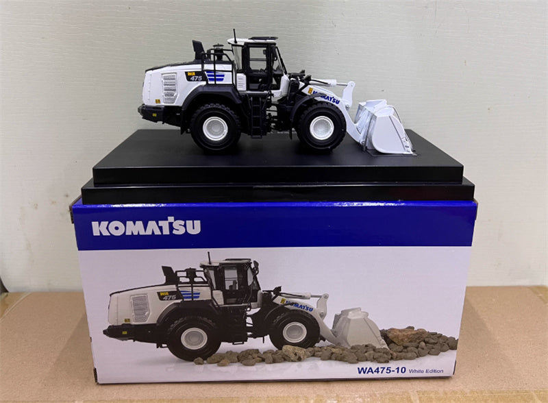 Universal Hobbies Komatsu WA475-10 Wheel loader white Limited Edition 750PCS ONLY 1:50 Truck Pre-built Model