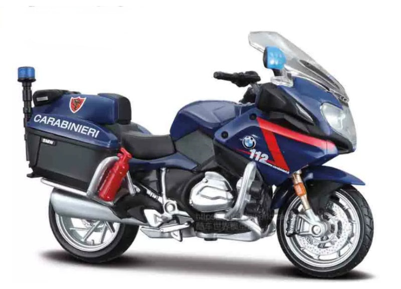 1:18 BMW R1200RT  Dark Blue Italian Edition Maisto  Diecast Police Motorcycle Model