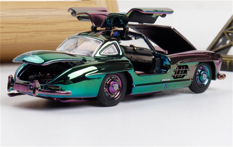 1:64 Mercedes Benz W198 300SL Chrome DCM DIECAST Limited Edition 300pcs ONLY Model
