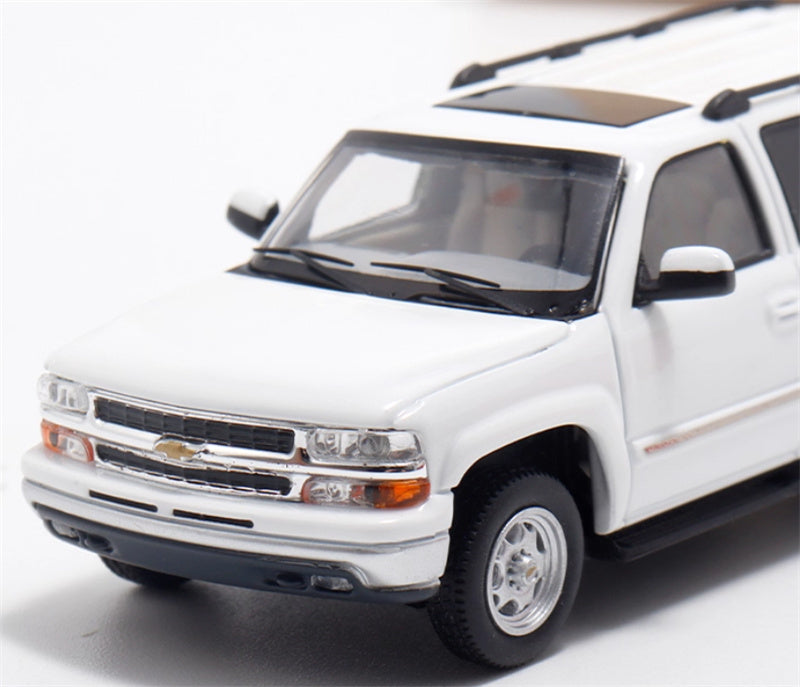 MK Miniatures 2003 Chevrolet Suburban SUV White spray painted version 1:64 Car Pre-built Model view6