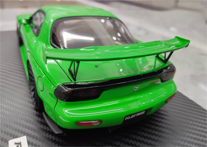 IGNITION MODEL Mazda Amemiya RX-7 FD3S RE Green 1:18 Car Pre-built Model view4