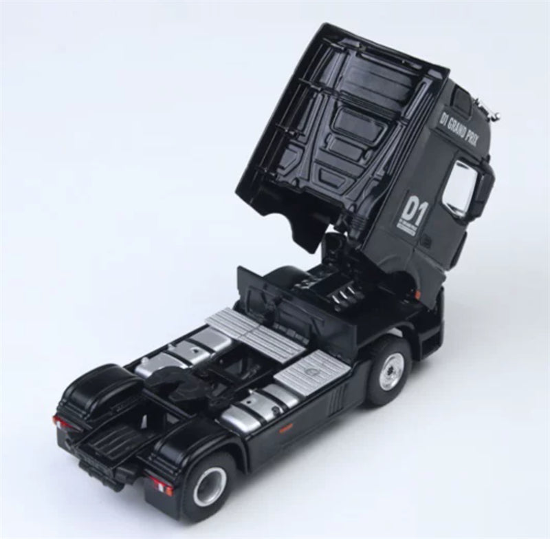 1:64 Mercedes-Benz D1 GRAND PRIX Black MODERNART DIECAST Trailer & Tractor Model