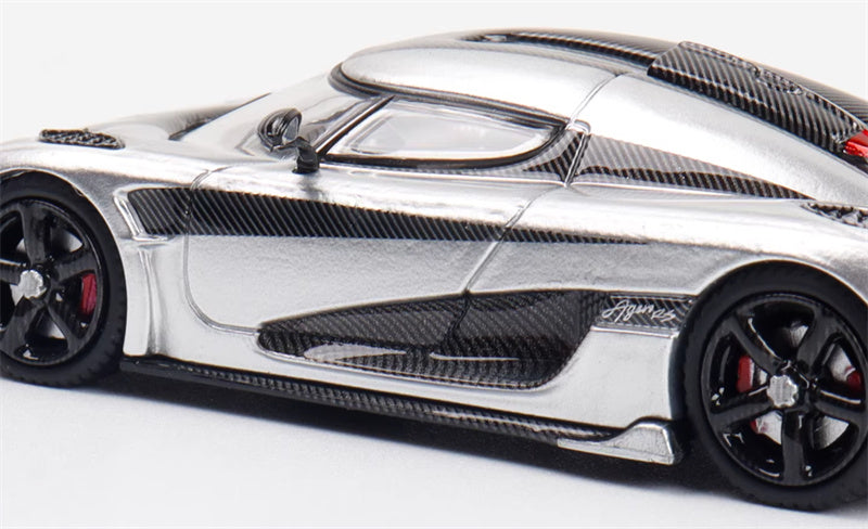 SmallcarsART Koenigsegg Agera RS Supercar silver 1:64 Car Pre-built Model view7