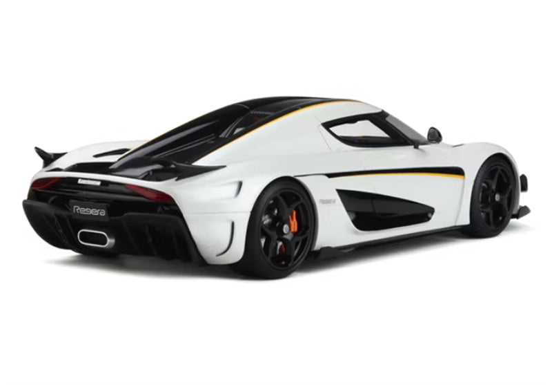 1:18 Koenigsegg Regera 2018 White Orange  GT SPIRIT Limited Edition No tail version Resin Car Model