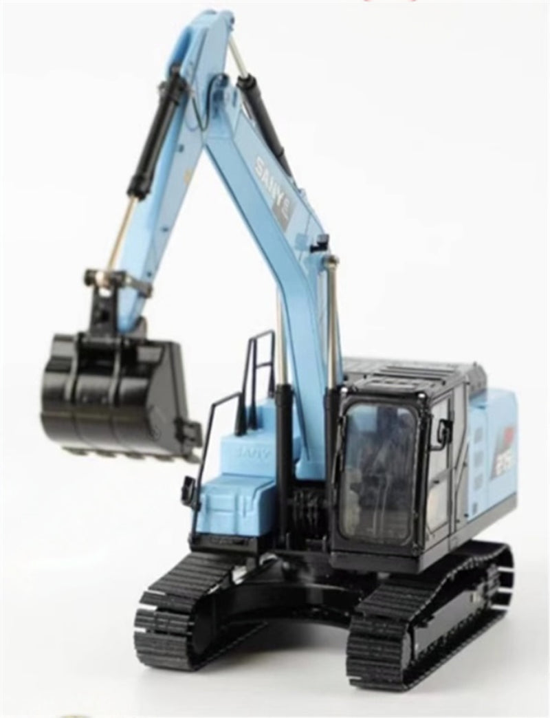 SANY Electric SY215E excavator blue 1:35 Truck Pre-built Model