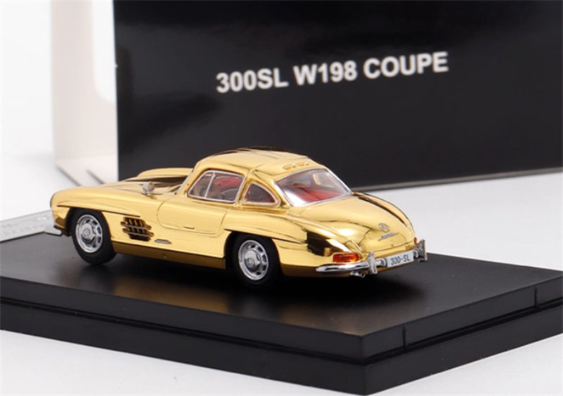 SEEKER Mercedes Benz 300SL first generation W198 COUPE Hardtop version gold plating 1:64 Car Pre-built Model view2