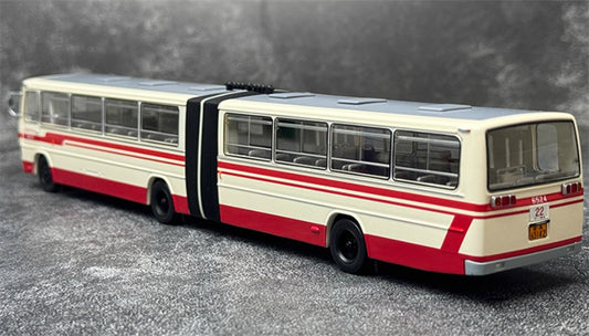 Beijing Public Transport Jinghua BK6170 22 White Road Sign Articulated Bus 1:64 Bus Pre-built Model view2