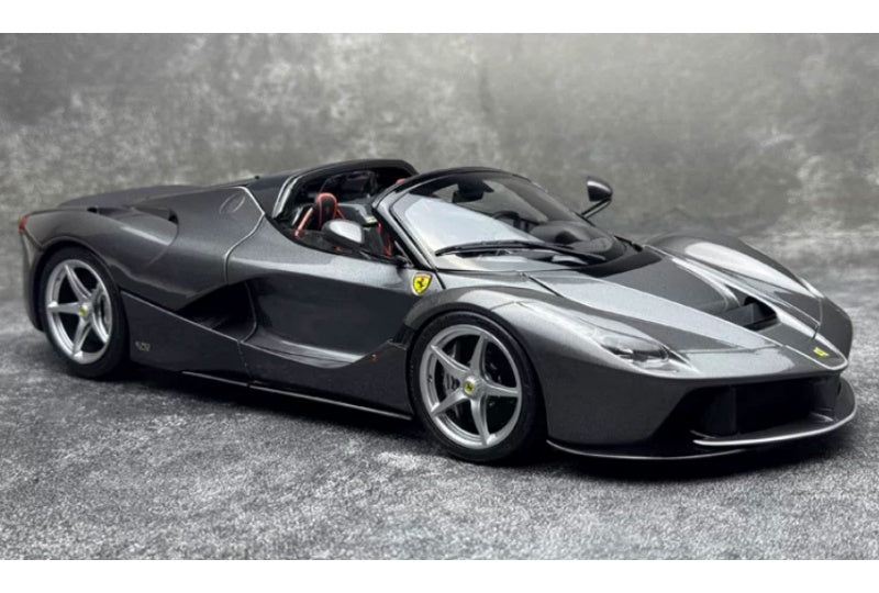 1:18 Ferrari LaFerrari  Grey - Silver Wheel BBR MODELS convertible version DIECAST Model