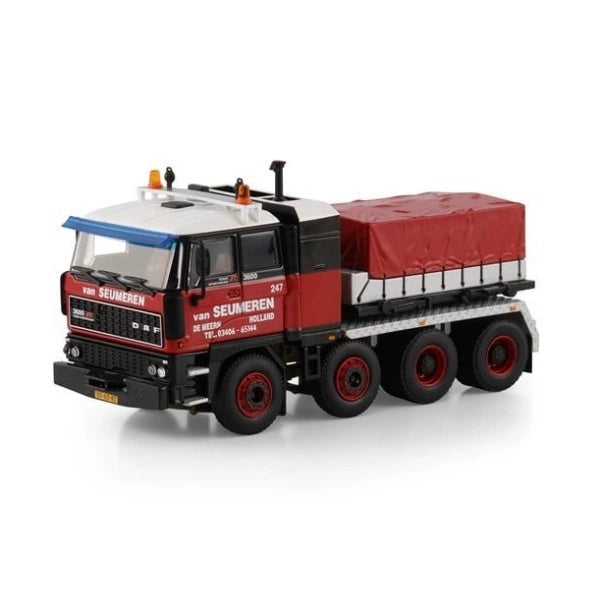 1:50 DAF Van Seumeren 3600 8x4 + BALLASTBOX MAMMOET  Red DIECAST Model