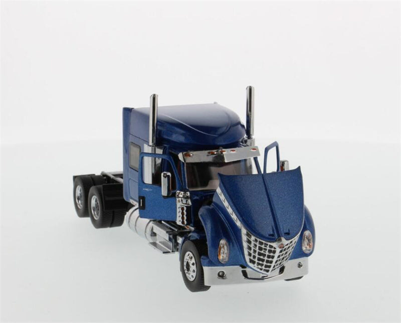 CATERPILLAR  International LoneStar Sleeper American version Metallic Blue Tandem Prime Mover Tractor Truck  1:50 Truck Pre-built Model