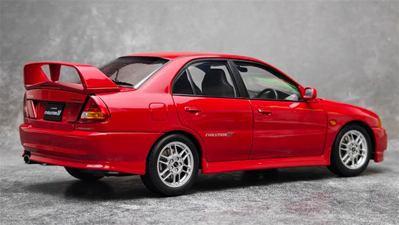 MOTORHELIX Mitsubishi Lancer Evolution IV Parma Red Limited Edition 499PCS ONLY 1:18 Car Pre-built Model view8