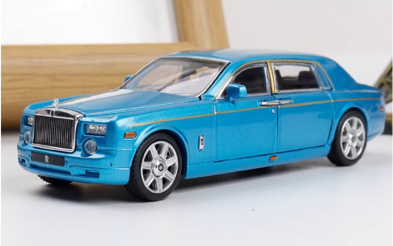 1:64 Rolls-Royce Phantom VII Metallic Blue Dragon Edition DCM Limited Edition DIECAST Car Model