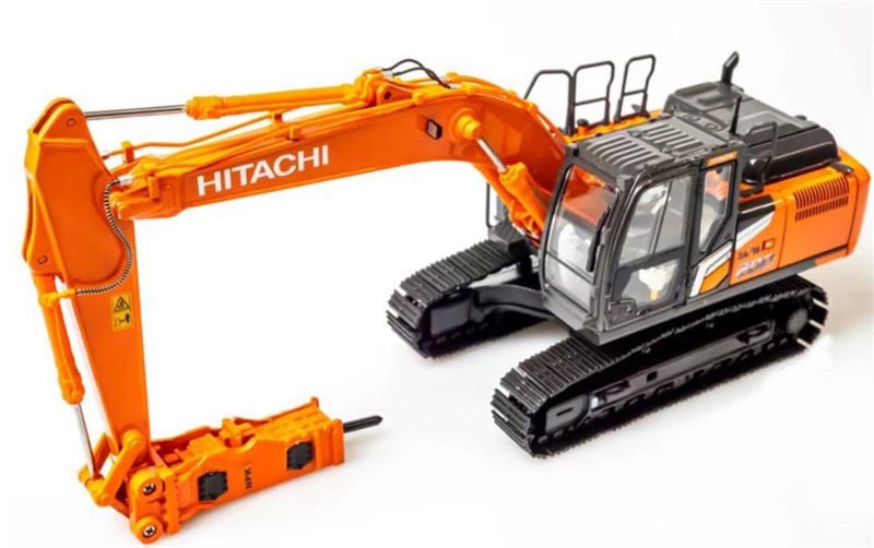 1:50   ZX200-7 Hitachi Open door version w/ Hydraulic Breaker  Diecast Model