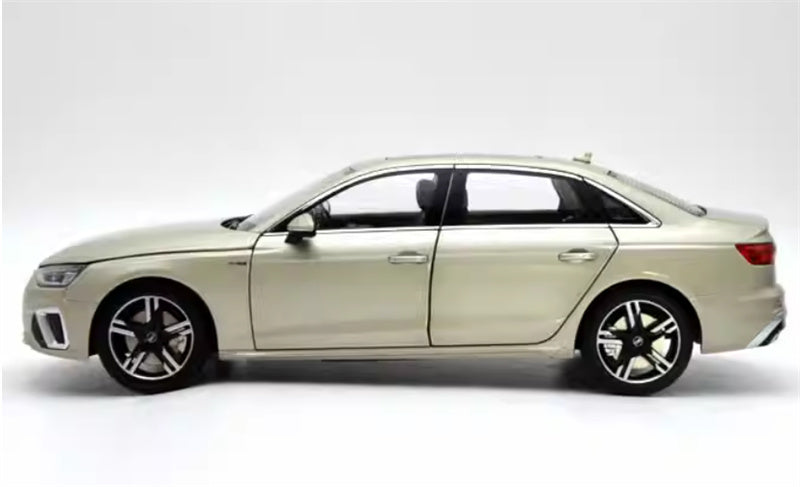 FAW AUDI A4L 2020 light yellow 1:18 Car Pre-built Model view3
