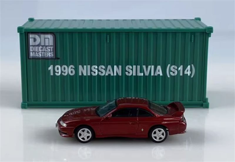 CATERPILLAR NISSAN SILVIA S14 Red left-hand drive 1:64 Car Pre-built Model