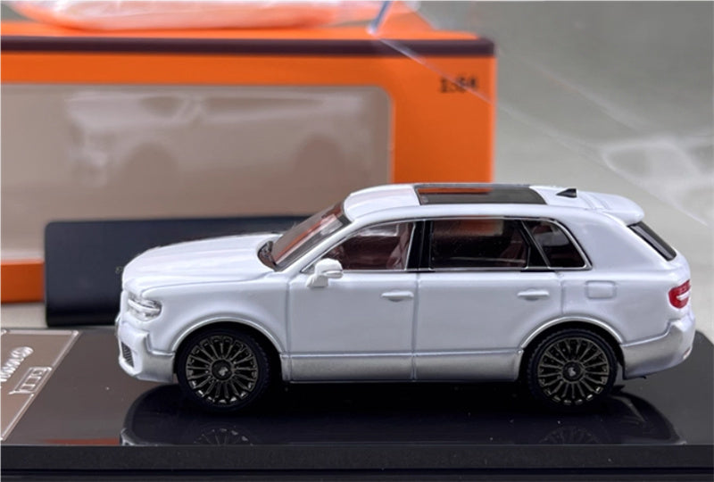 GCD Toyota Century 3rd Generation G70 SUV white silver right hand drive 1:64 Car Pre-built Model view8