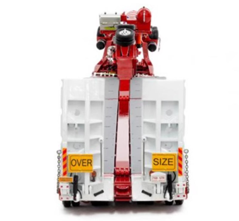 Drake  ROSSO RED 2X8 DOLLY + 7X8 STEERABLE LOW LOADER 1:50 Truck Pre-built Model