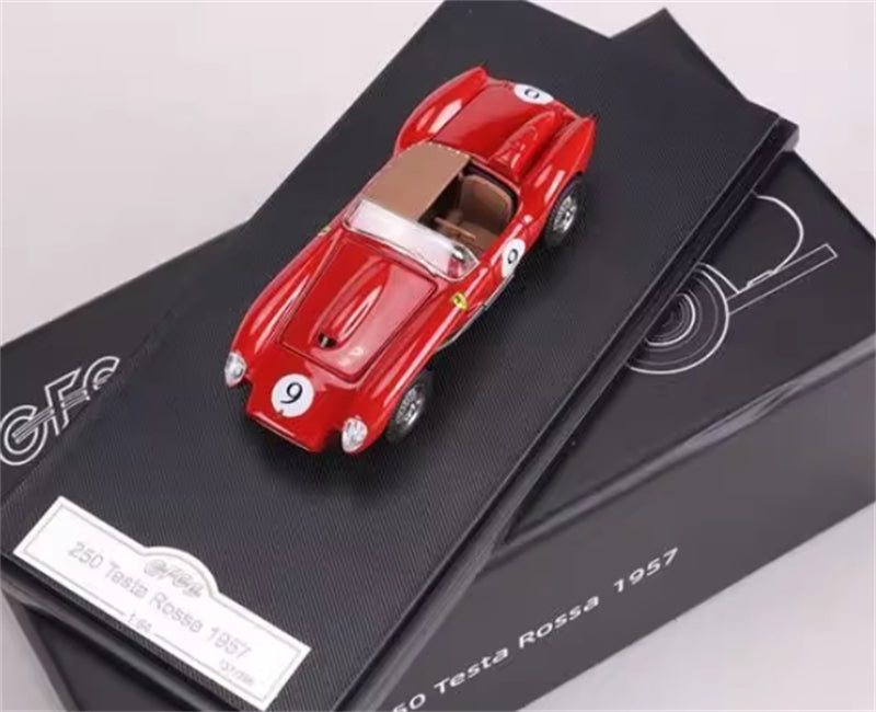 GFCC 1957 Ferrari 250 Testa Rossa Racing Red #9 LHD 1:64 car Pre-built Model view5