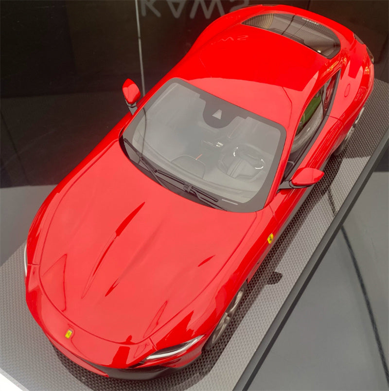 1:12 Ferrari Roma red Amalgam Hardtop Resin Car Model view7